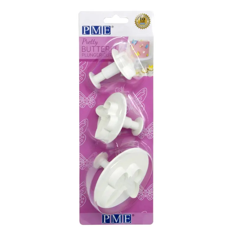 Pme Pretty Butterfly Plunger Cutter Set – 3-Piece Fondant Tool Kit 1