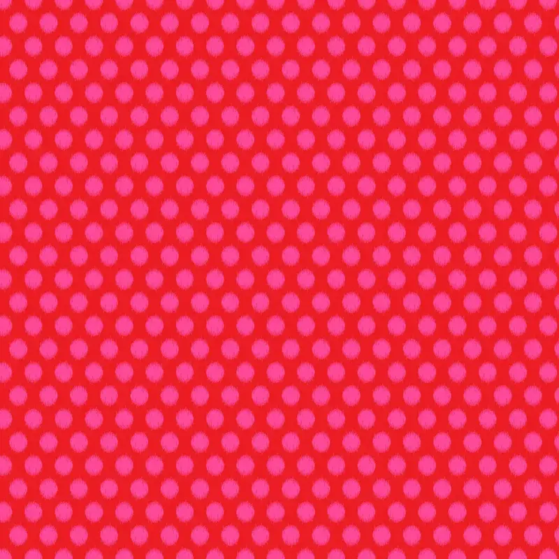 Pop Sugar Top Dot Cotton Fabric – Rich Cherry Red Pattern 1