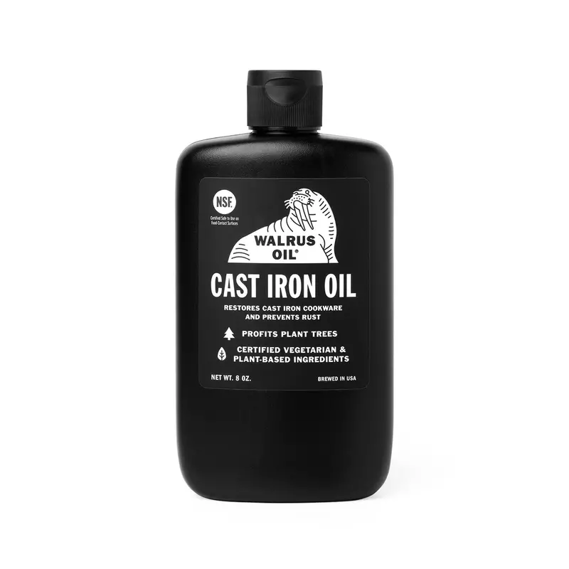 Premium Cast Iron Seasoning Oil – 8 Oz Bottle 1
