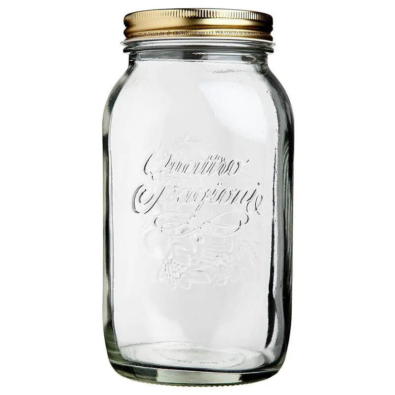 Quattro Stagioni 1.5-Liter Glass Storage Jar With Airtight Lid 1