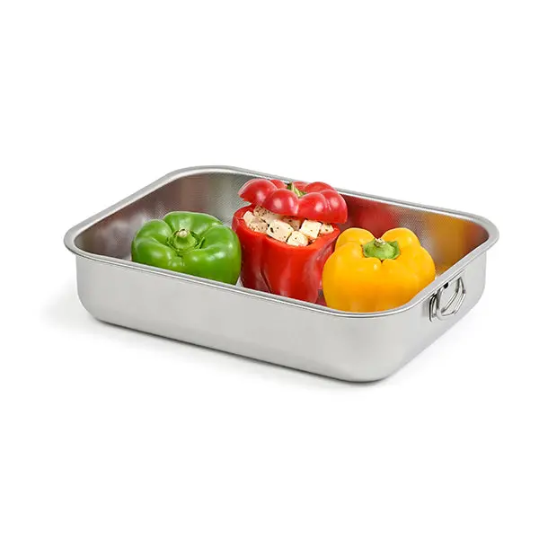 Rectangular Stainless Steel Oven Dish – 35 X 26 Cm 1