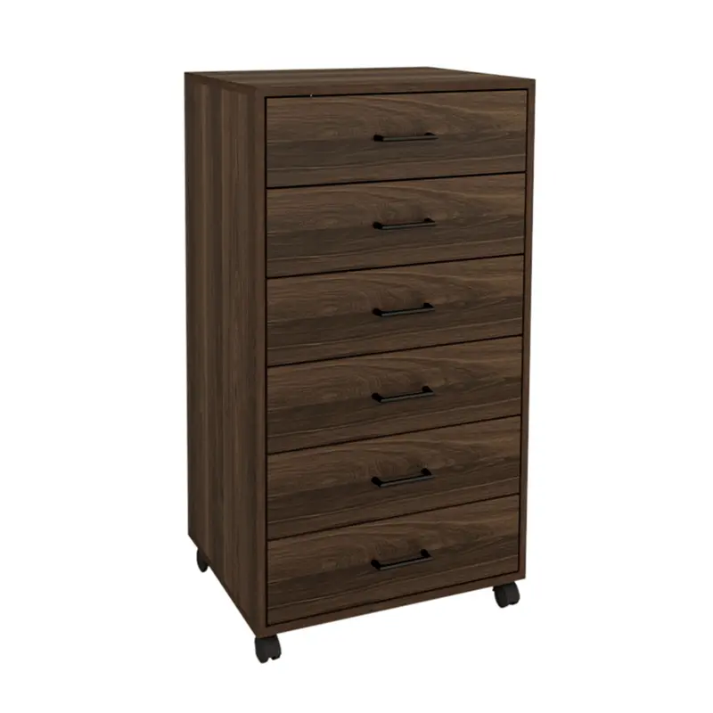 Rhys Six-Drawer Mobile Pedestal – Smooth-Glide Storage 1