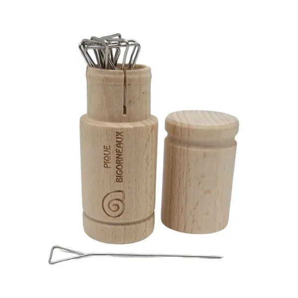 Roger Orfèvre 12-Piece Buckwheat Wood Snail Fork Set With Sheaths 1