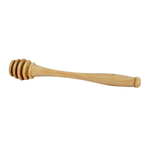 Roger Orfèvre Beechwood Honey Dipper – 16 Cm Elegant Hand-Turned Serving Spoon 1
