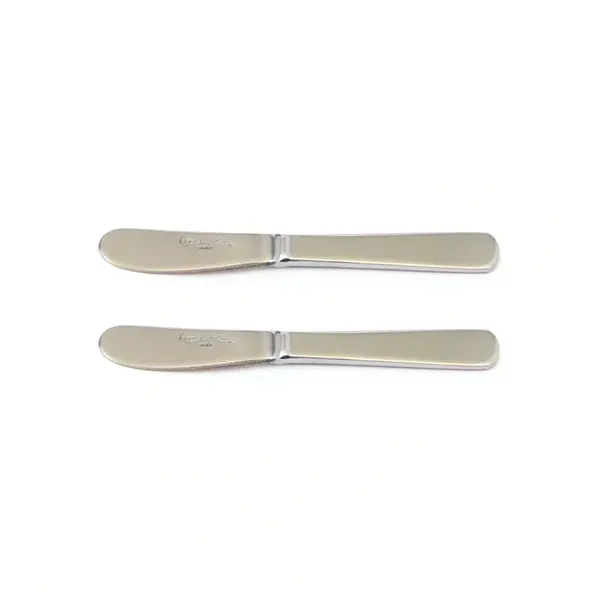 Roger Orfèvre Solid Stainless Steel Butter Spreader Pair 1