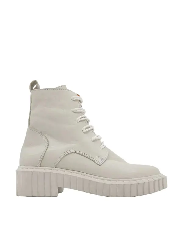 Roni Minimalist Beige Ankle Boot 1