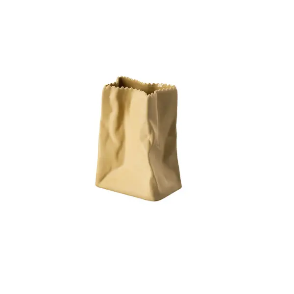 Rosenthal Fossil-Textured Paperbag Vase – 9Cm Height 1