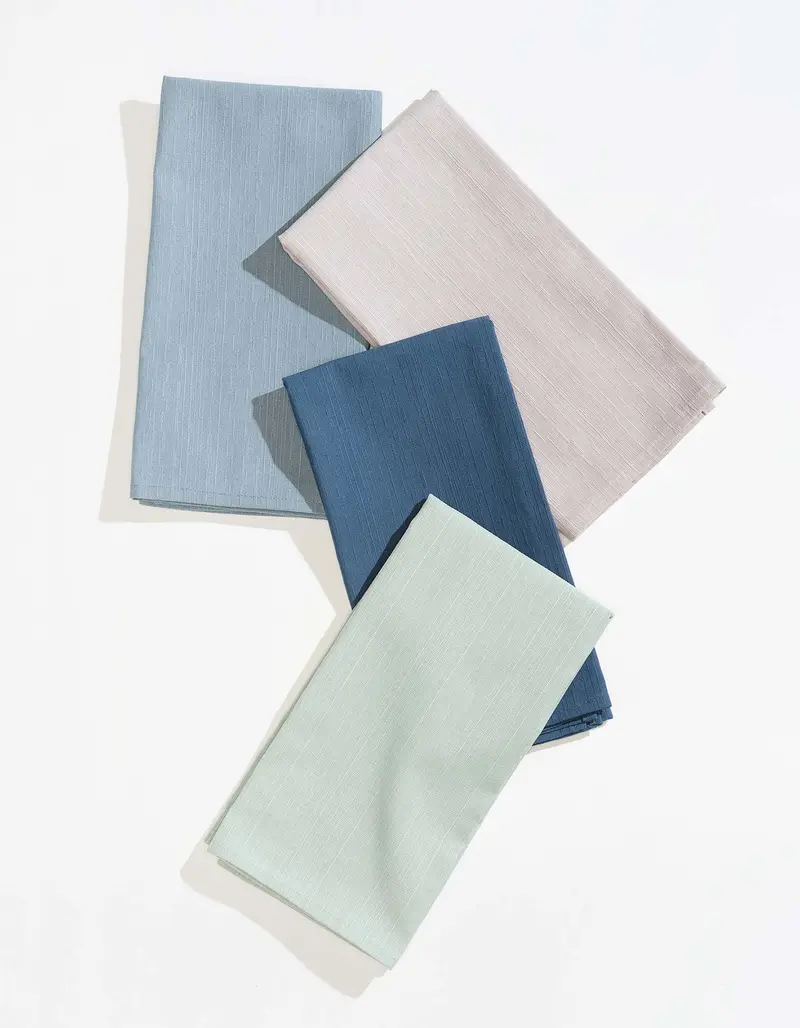 Sabi-Mixed Dinner Napkin Set – Curated Textural & Tonal Assortment 1