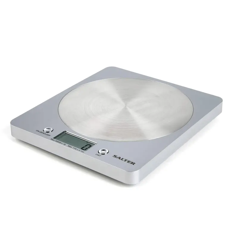 Salter Round Disc Digital Kitchen Scale – Compact & Precise 1