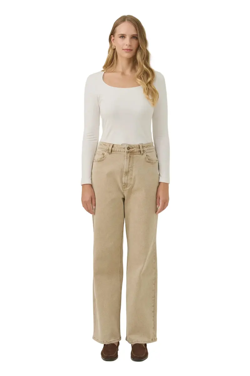 Scarlett High-Waisted Jean In Canvas Fabric 1
