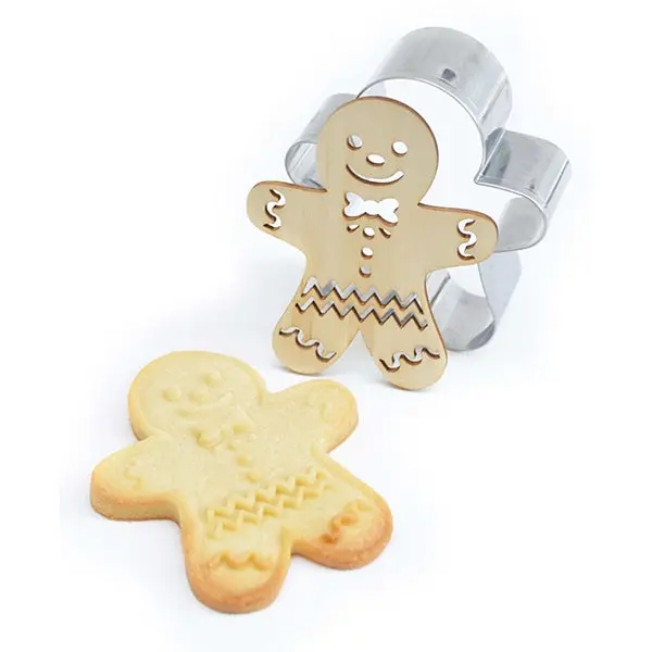 Scrapcooking Gingerbread Man Cookie Cutter & Embosser Set 1