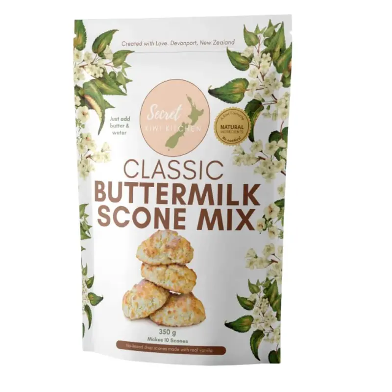 Secret Kiwi Kitchen Buttermilk Scone Mix – 350 G Ready-To-Bake Blend 1