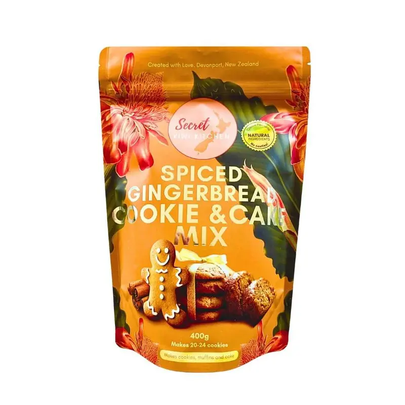 Secret Kiwi Kitchen Spiced Gingerbread Mix – Cookie & Cake Recipe Blend 1