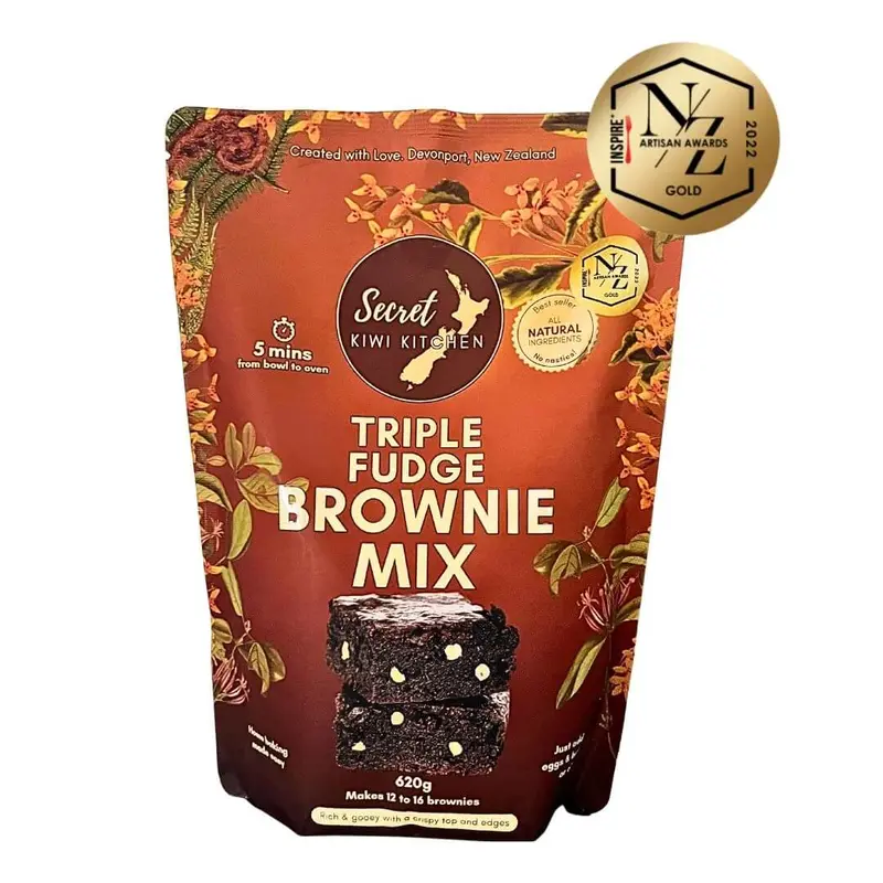 Secret Kiwi Kitchen Triple Chocolate Fudge Brownie Baking Mix 1