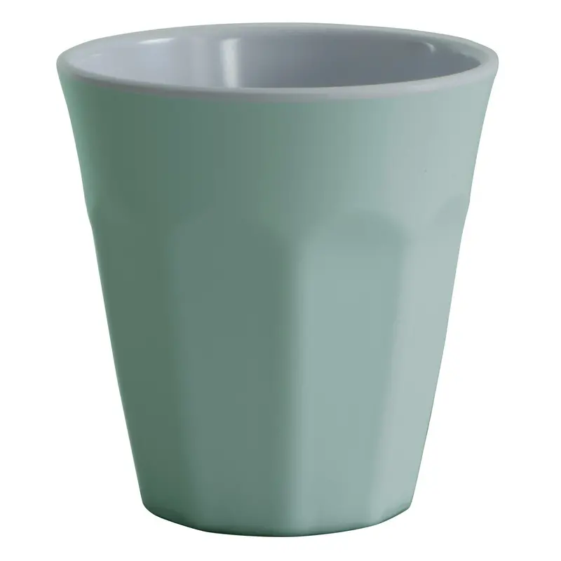 Serroni Café-Style Two-Tone Melamine Mug With Contrast Rim 1