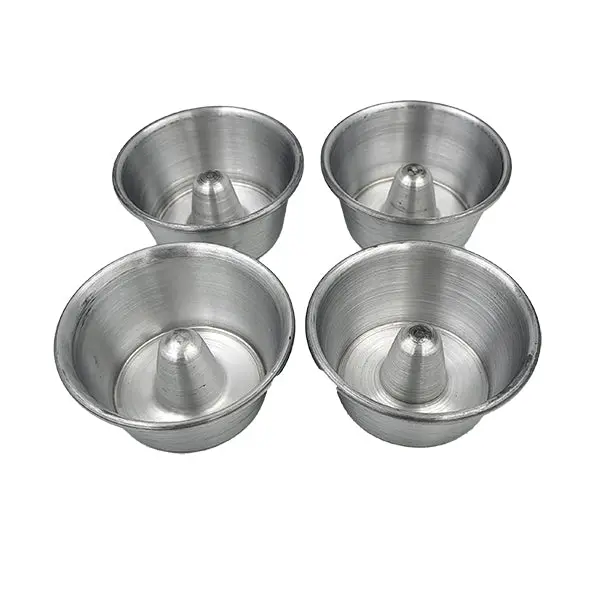 Set Of 4 Aluminum Mini Savarin Molds – 8 Cm Diameter 1