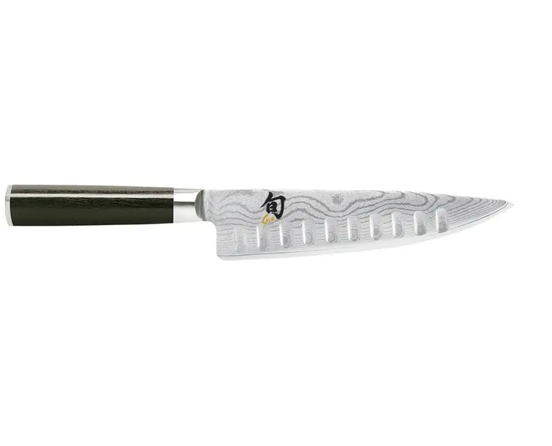 Shun Classic Granton-Edge Chef’S Knife – 8-Inch Hollow-Ground Blade 1