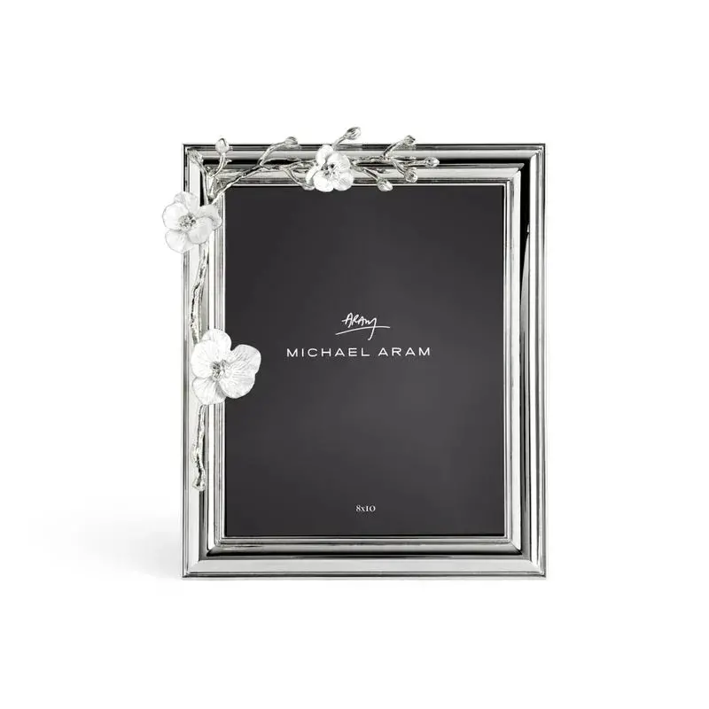 Silver Orchid Picture Frame – 8X10 Vertical Or Horizontal Mount 1
