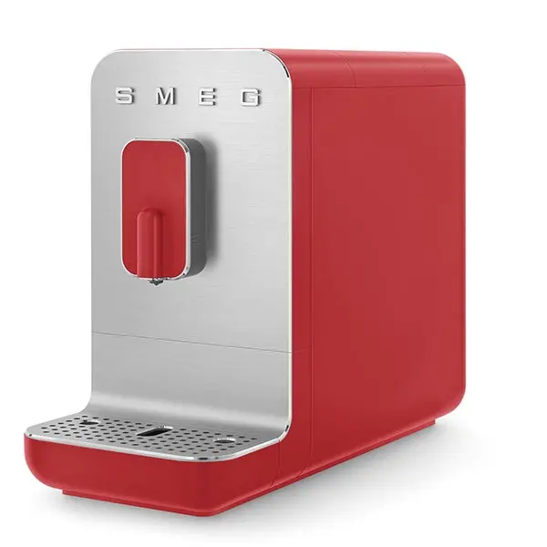 Smeg Bcc01Rdmeu Espresso Machine With Built-In Grinder – 1350 W, Ruby Red 1