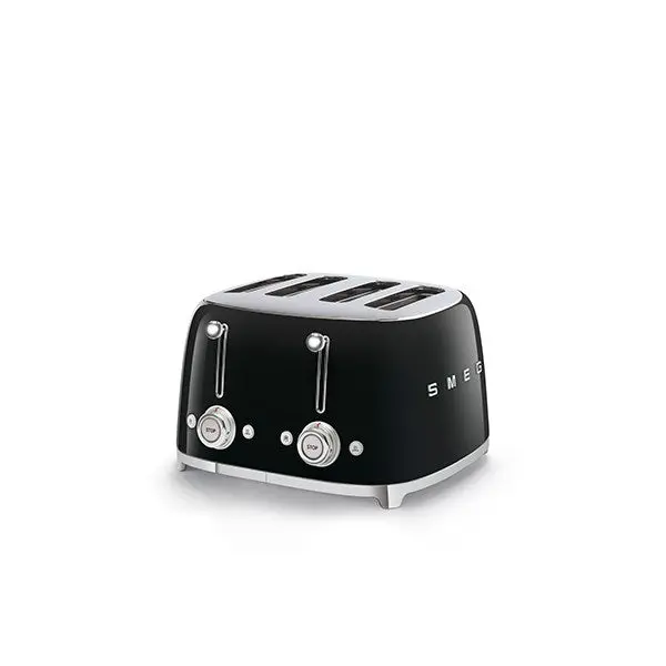 Smeg Tsf03Bleu 4-Slice Toaster – Matte Black, 2000 W 1