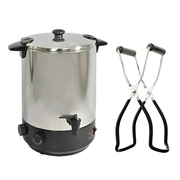 Stainless Steel 28L Jar Sterilizer Kit With Tongs 1