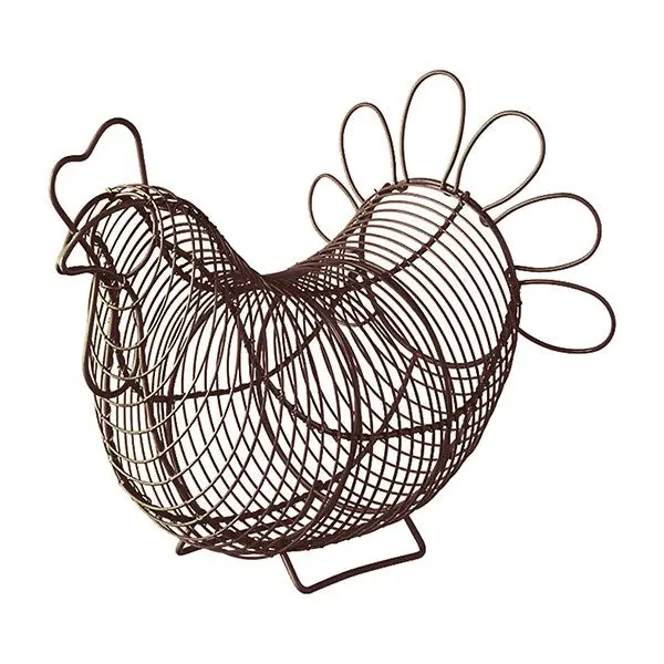 Steel Egg Storage Basket – Cocotte-Style Nesting Design 1