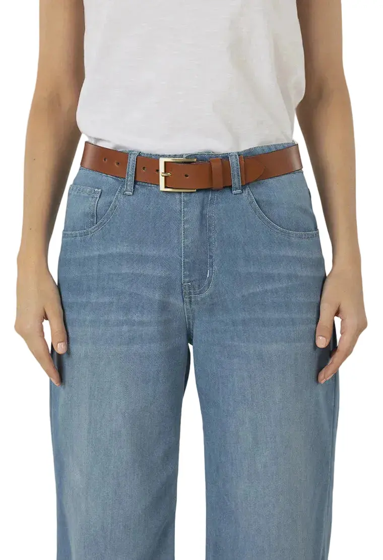 Timeless Tan Classic Leather Belt 1