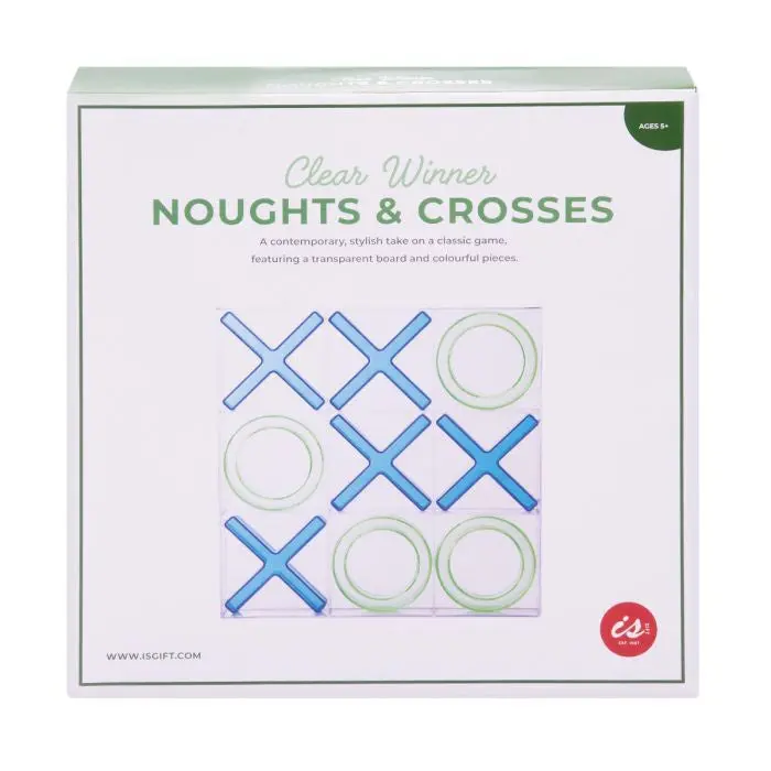 Transparent Tic-Tac-Toe Game Set – Clear Winner Edition 1