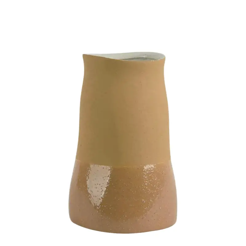 Tuba Ceramic Vase – Medium, Ochre Hue 1