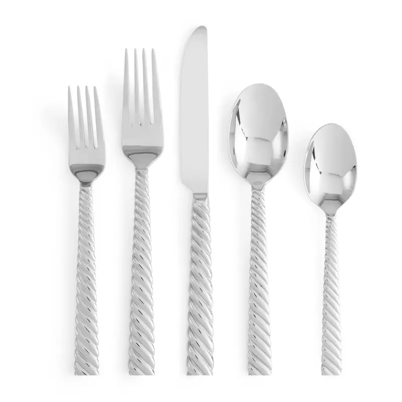 Twist Flatware Set – Five-Piece Dinner Collection 1