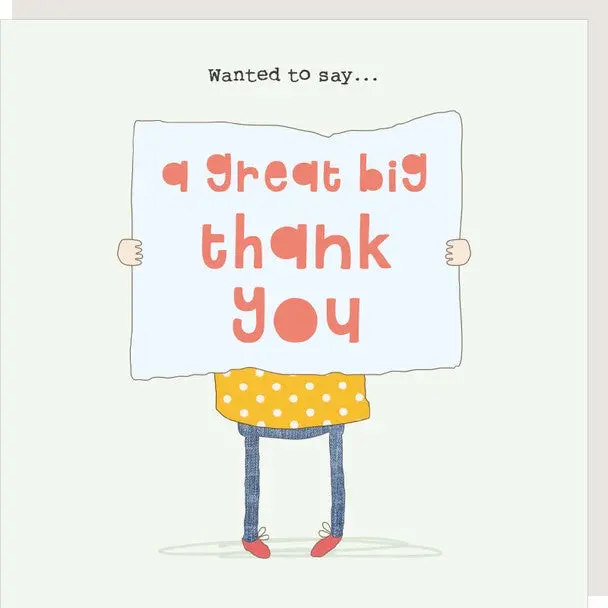 Ty Card – ‘Big Thanks’ Hand-Illustrated Greeting 1