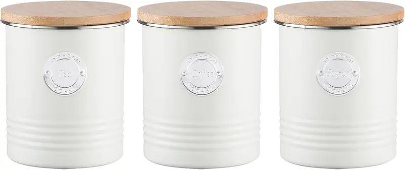 Typhoon Living Cream-Colored Storage Canister 1