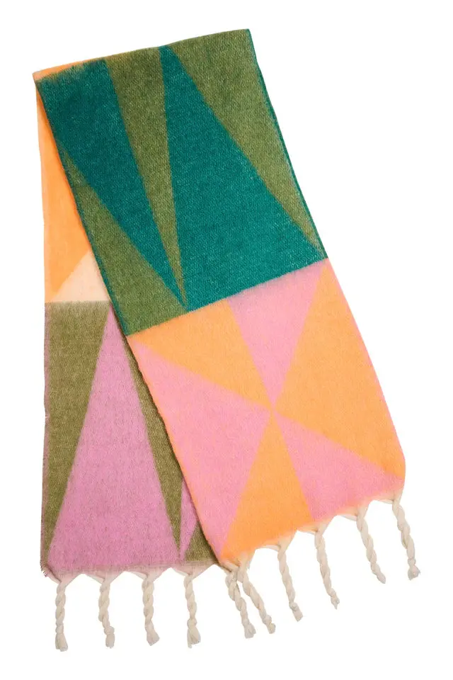 Valenza Geometric Triangle Scarf 1