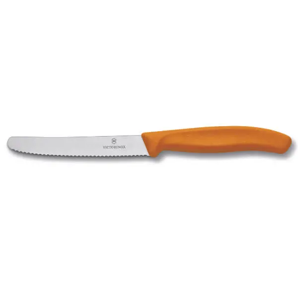 Victorinox 11Cm Serrated Orange Tomato Knife 1