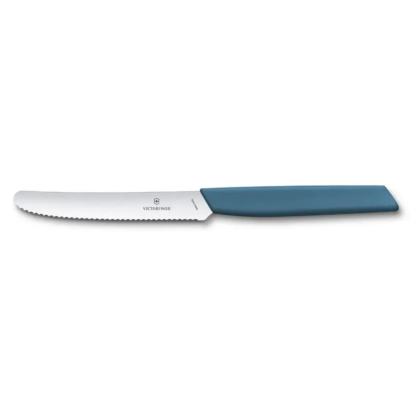 Victorinox Modern Serrated Tomato Knife – 11Cm Cornflower Blue Handle 1