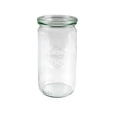 Weck Cylinder Glass Jar – 340Ml Sleek Small Format (S) 1