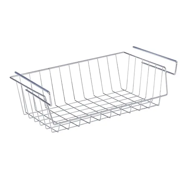 Wenko By Maximex Hanging Metal Basket – Chrome-Finished Wall-Mounted Storage Bin 1