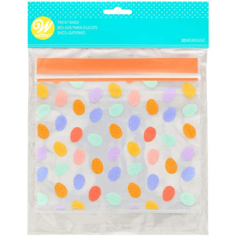 Wilton Egg-Print Resealable Treat Bags – 20 Count 1