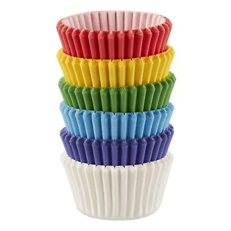 Wilton Mini Rainbow Baking Cups – 150 Count Paper Liners 1