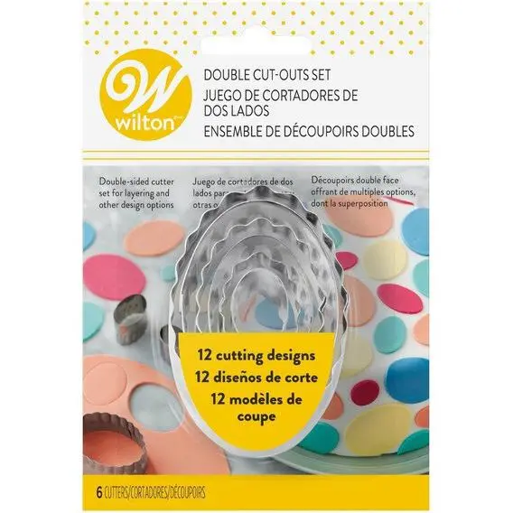 Wilton Oval Double-Layer Fondant Cutter Set 1