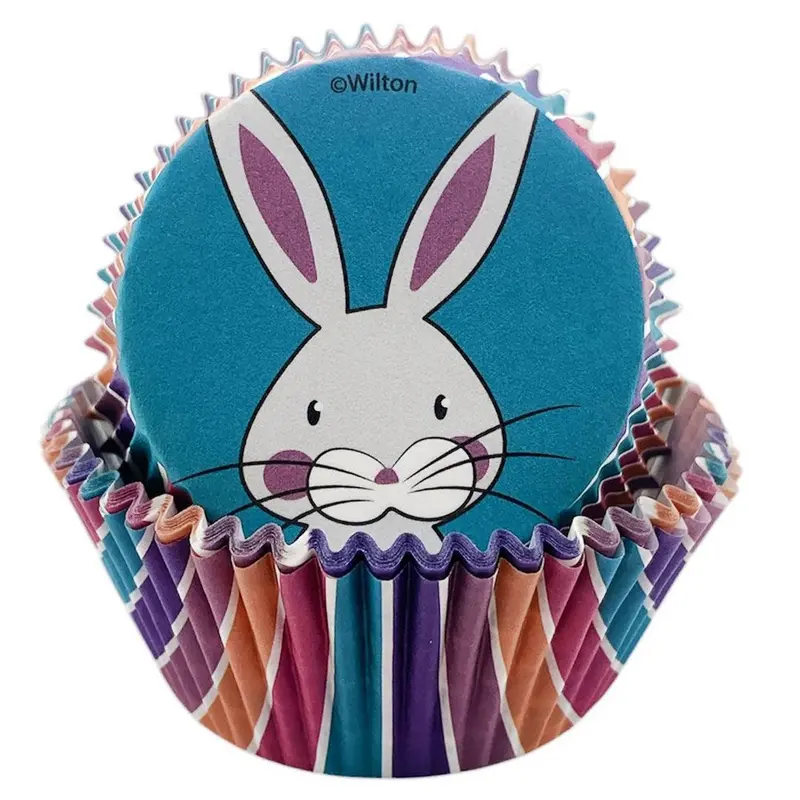 Wilton Striped Bunny Baking Cups – 24 Count 1
