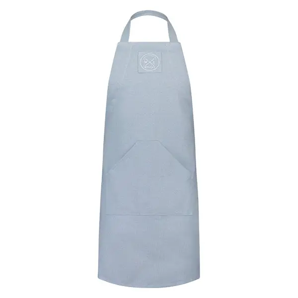 Witloft Sky Blue Chef’S Apron – Organic Recycled Cotton Kitchen Workwear 1