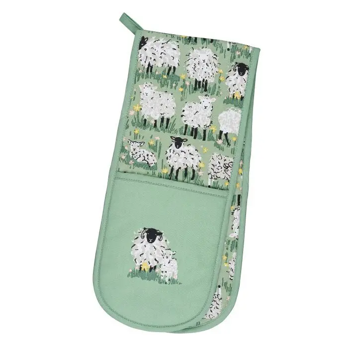 Wool-Blend Double-Layer Oven Mitt For Heat Protection 1