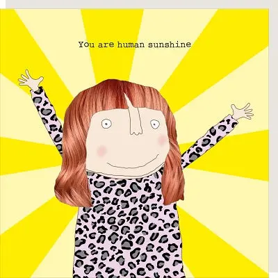 You’Re Human Sunshine – Uplifting Encouragement Card 1