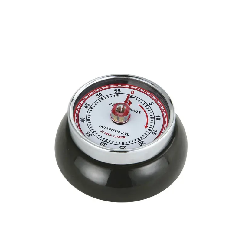 Zassenhaus Speed Timer – Black Analog Countdown Kitchen Timer 1